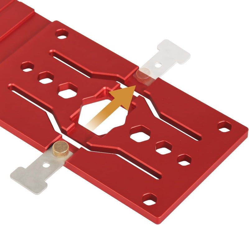 Toolcool Store 340mm Track Saw Square Circular Saw Guide Rail Square Compatible with DeWalt Guide Rail (Red) - Image 4